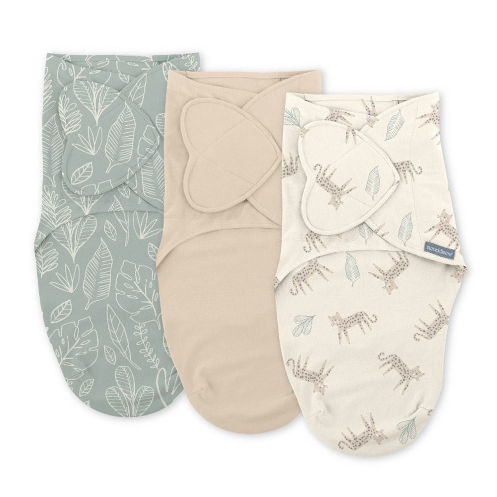 Set of 3 SwaddleMe by Ingenuity Newborn Baby Swaddle Wrap - Born Free 0-3 Months